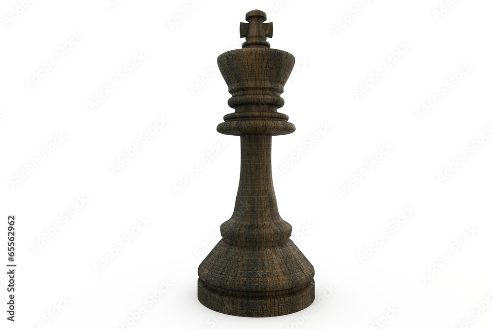 Black king chess piece