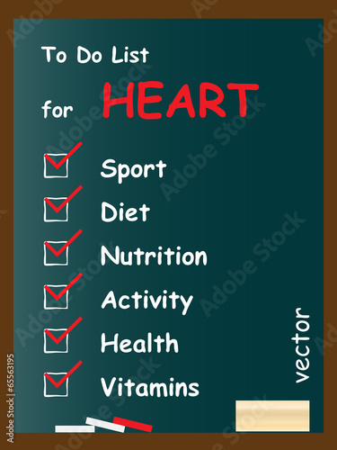 Vector conceptual to do list on blackboard
