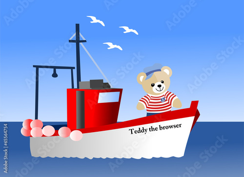 Ourson navigateur