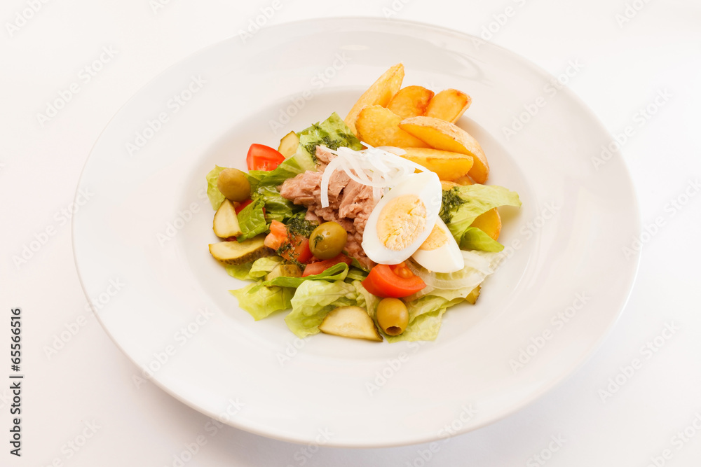 fresh salad with potatoes fresh salad with potatoes