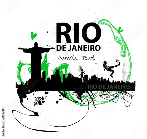 Kunstwerke Skyline von  Rio de Janeiro