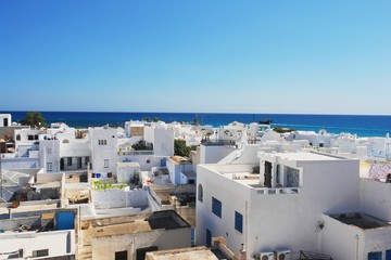 Fotobehang Tunesië Uitzicht op oude stad Hammamet  © milda79
