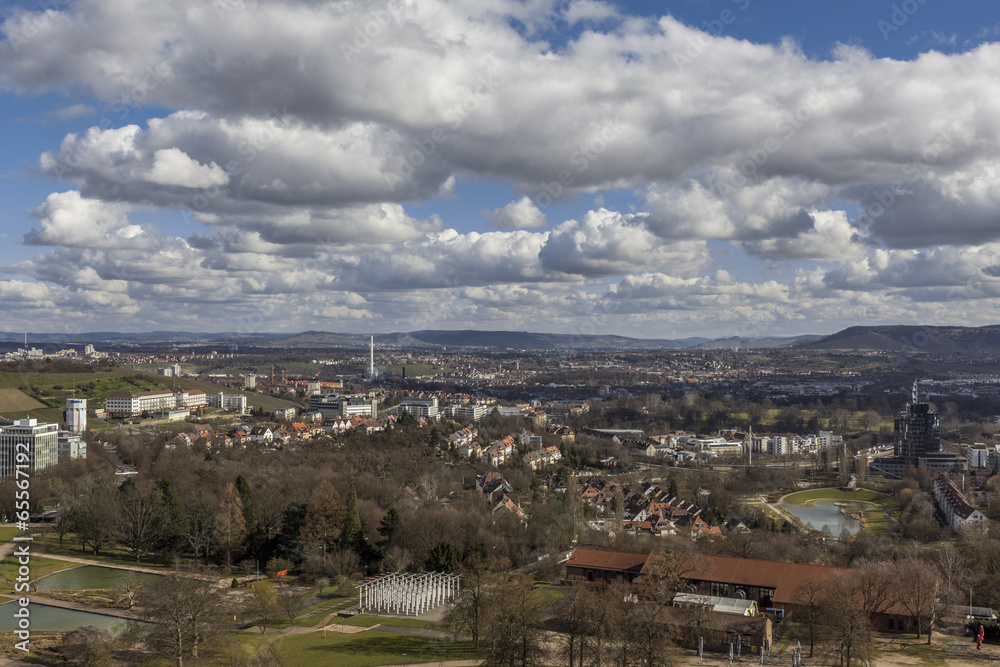 Stuttgart city skyline Germany