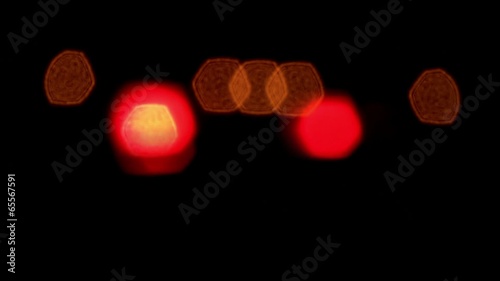 Active emergency lights of the Emergency ambulance van.