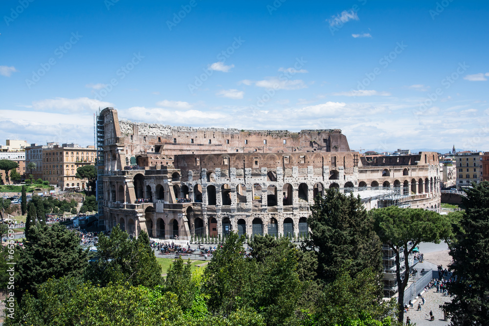 the coliseum in Rome