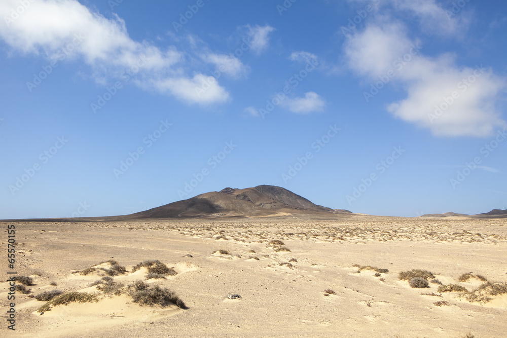 sand desert in fuerteventura, spain