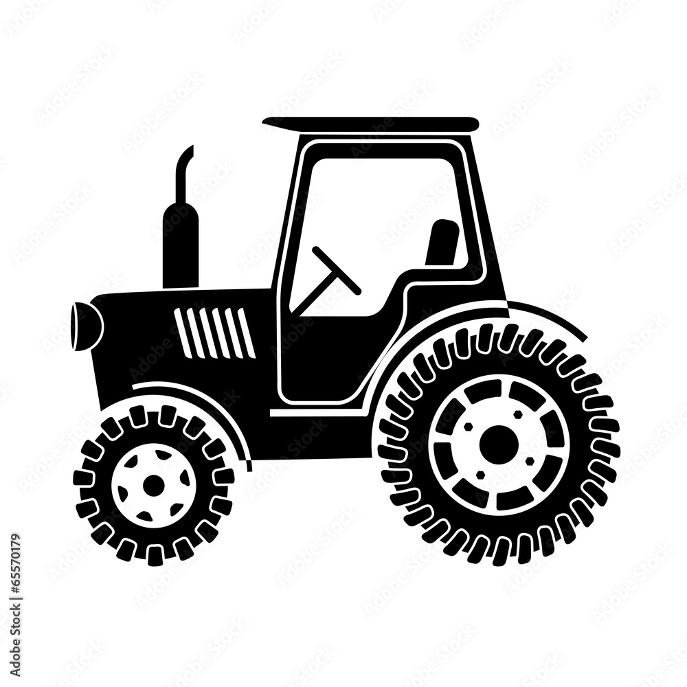 tractor on a white background tractor on a white background