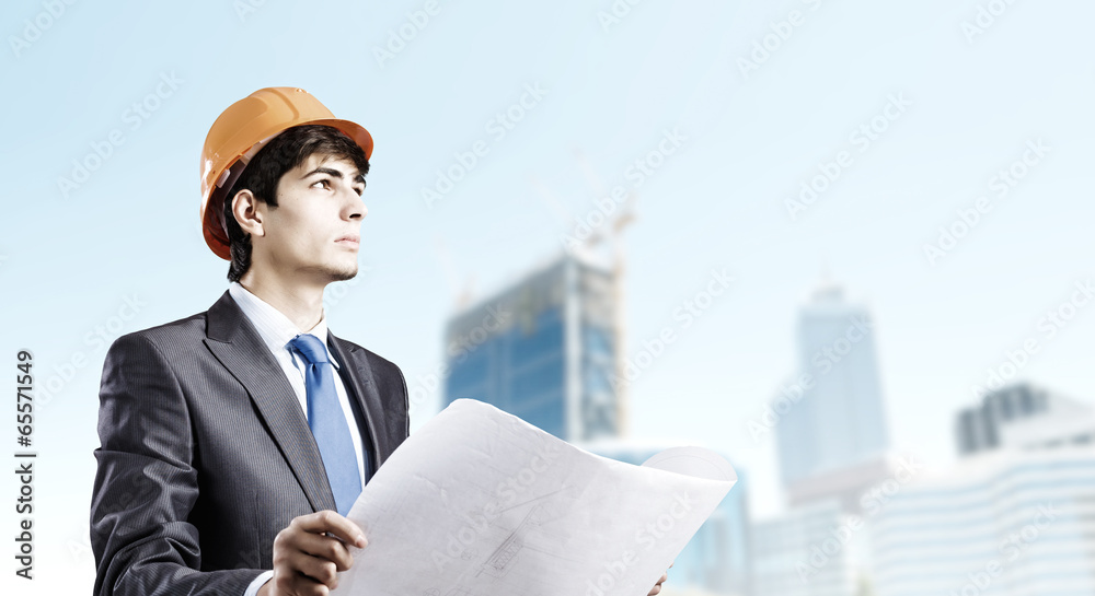 Fototapeta premium Man engineer