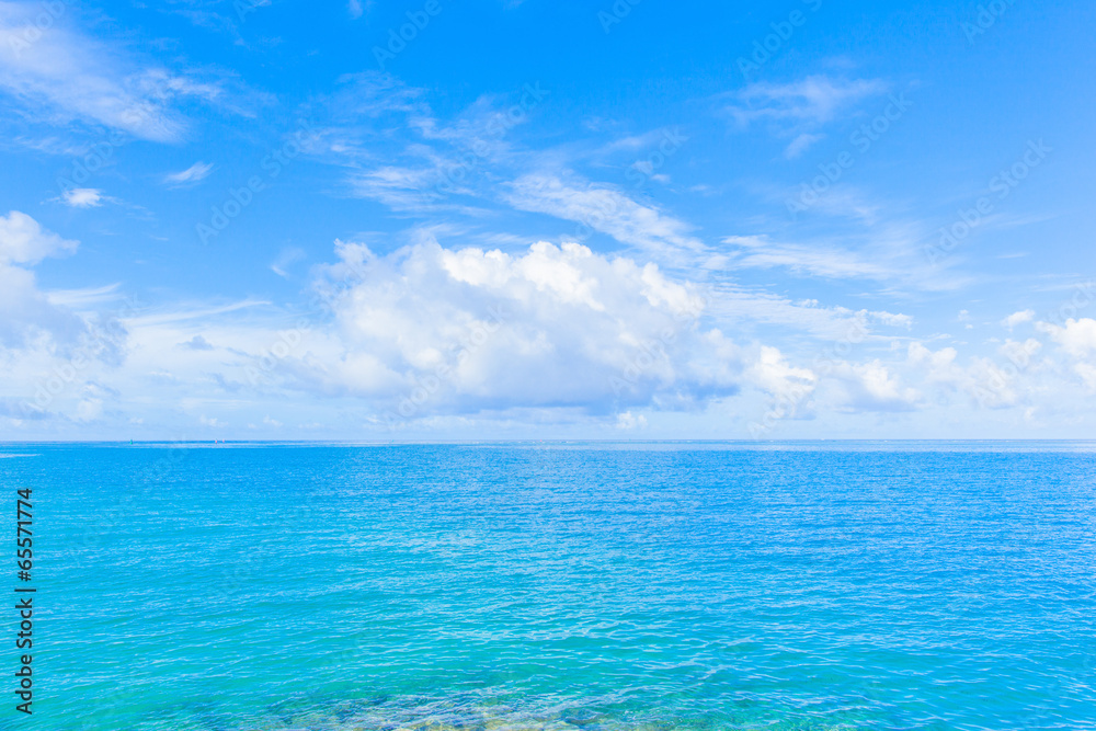 Sea and clouds in Okinawa