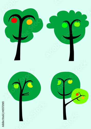 Trees and fruits