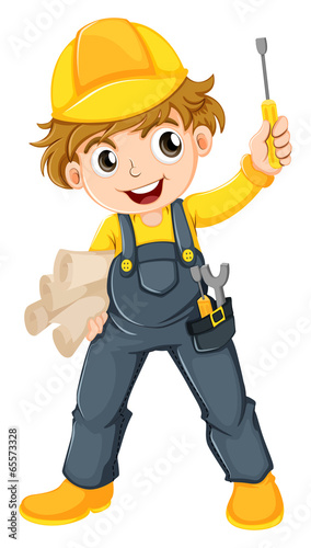 A young mechanic
