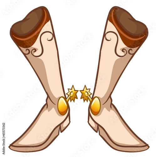 A pair of fashionable boots