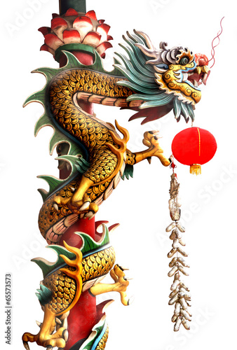 Chinese style dragon statue