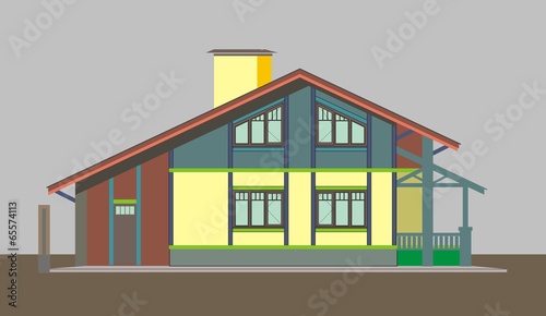 Colored house