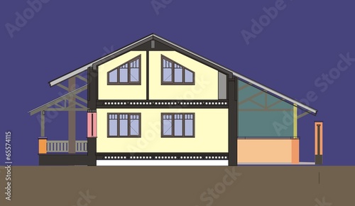 Colored house