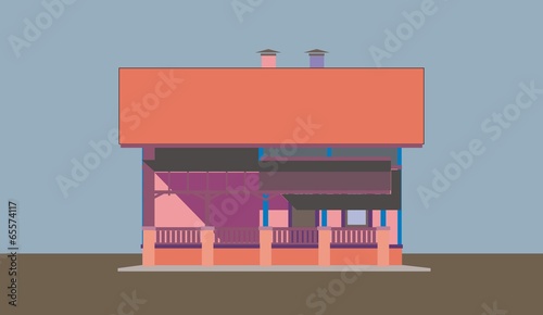 Colored house