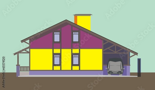 Colored house