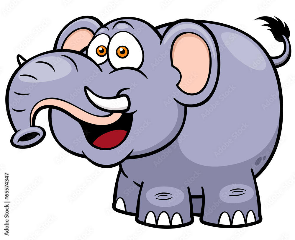Vector illustration of Cartoon Elephant Vector illustration of Cartoon Elephant