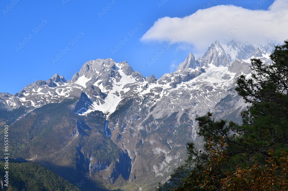 The Peak of Alpine Mountains