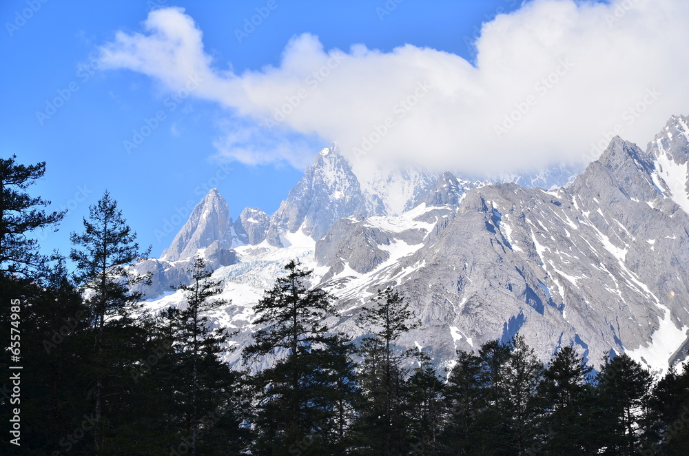 The Peak of Alpine Mountains