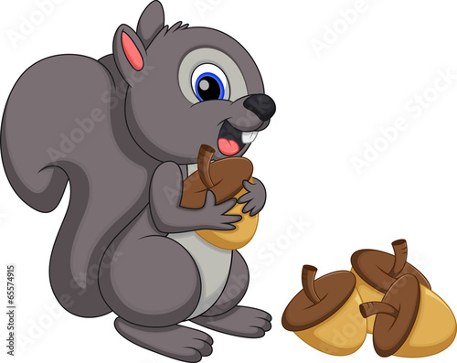 Cute squirrel cartoon