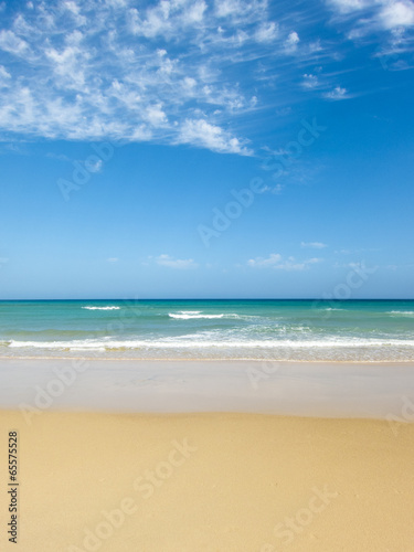 tropical sand beach, beautiful ocean © Tommaso Lizzul