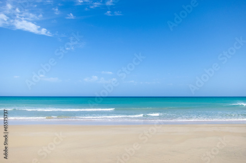 tropical sand beach, beautiful ocean