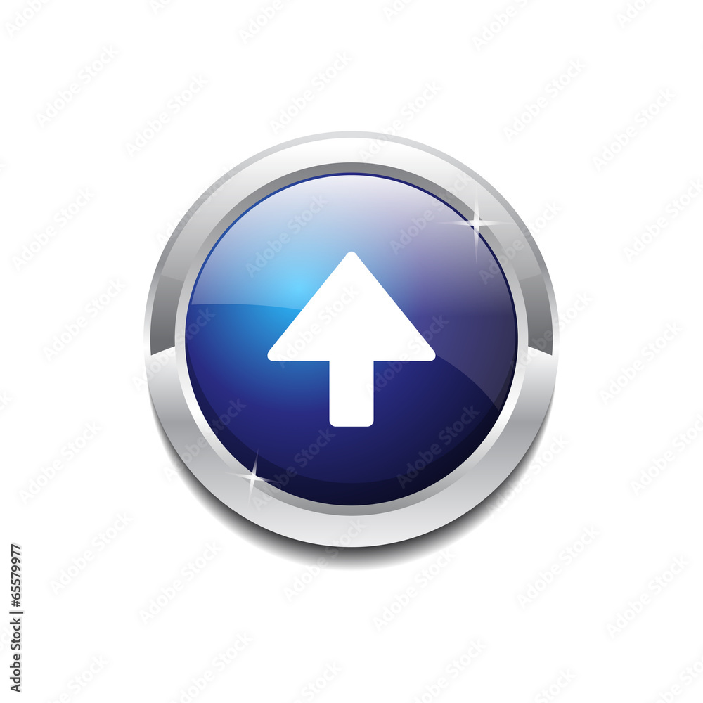 Up Key Circular Vector Blue Web Icon Button Up Key Circular Vector Blue Web Icon Button