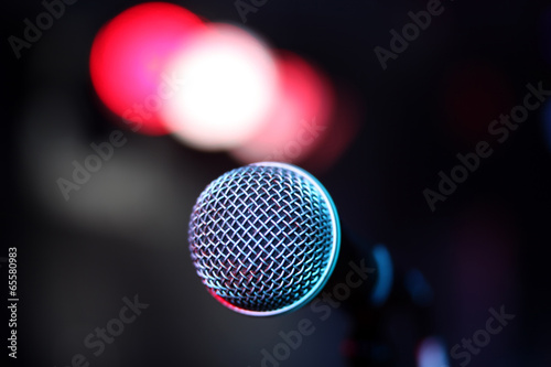 Microphone on stage