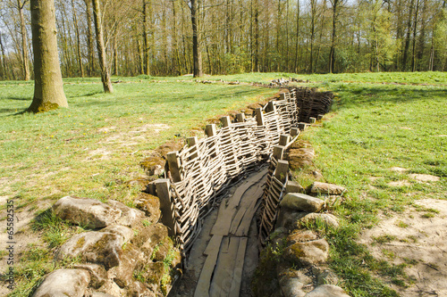 Bayernwald wooden trench of world war 1