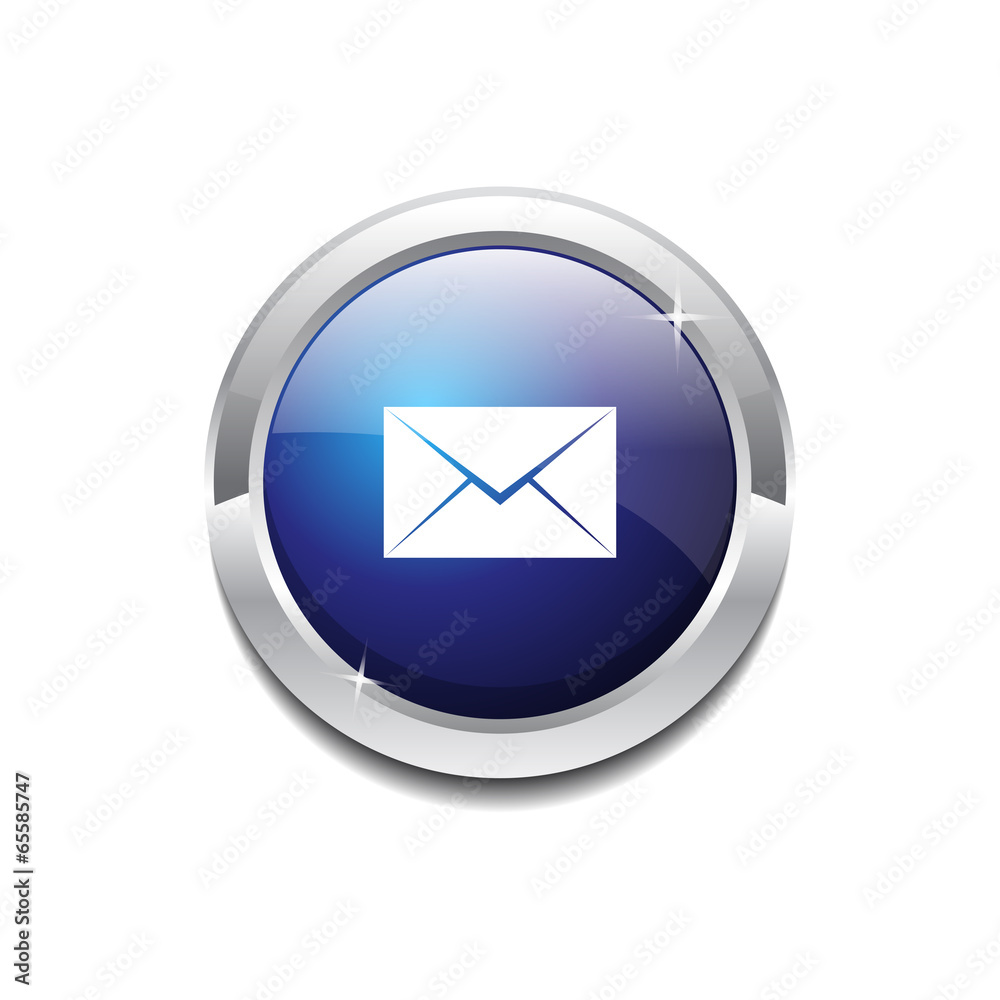 Email Circular Vector Blue Web Icon Button Email Circular Vector Blue Web Icon Button