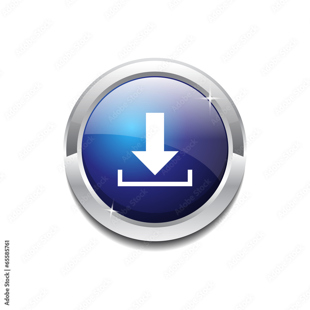 Download Circular Vector Blue Web Icon Button Download Circular Vector Blue Web Icon Button