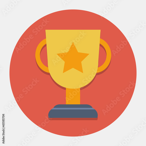 Vector golden cup icon