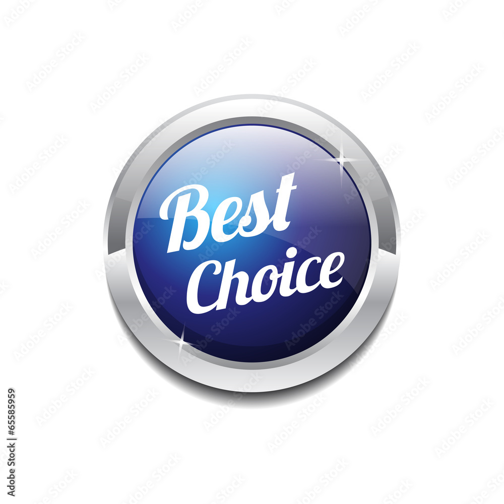 Best Choice Glossy Shiny Circular Vector Button Best Choice Glossy Shiny Circular Vector Button