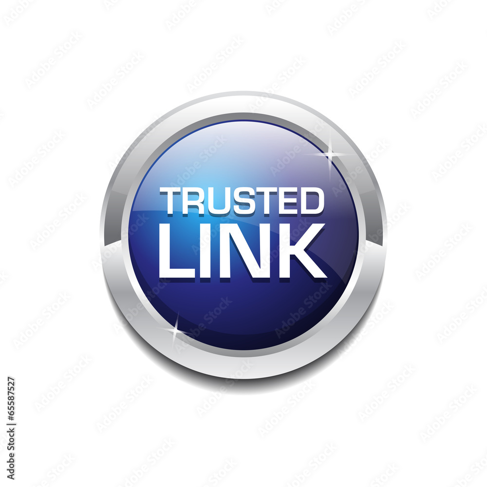 Trusted Link Glossy Shiny Circular Vector Button Trusted Link Glossy Shiny Circular Vector Button