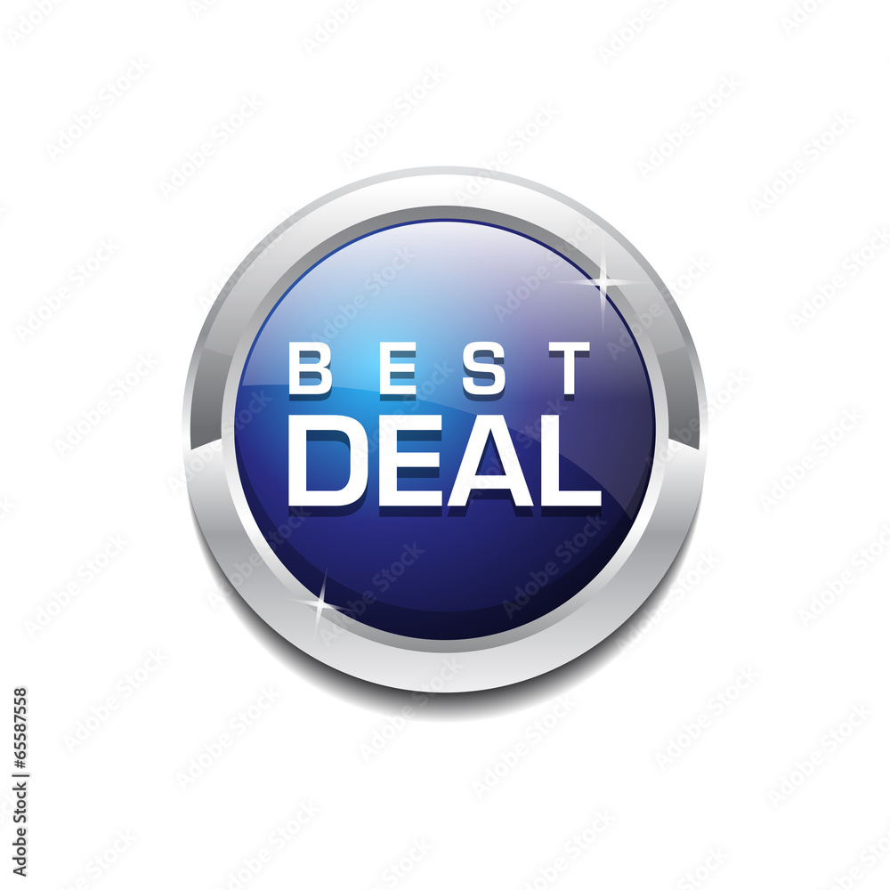 Best Deal Glossy Shiny Circular Vector Button Best Deal Glossy Shiny Circular Vector Button