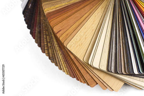 Color wood samples