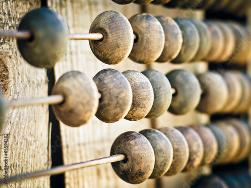 Obraz na płótnie wooden abacus w salonie