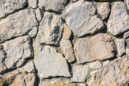 Old stone brick wall