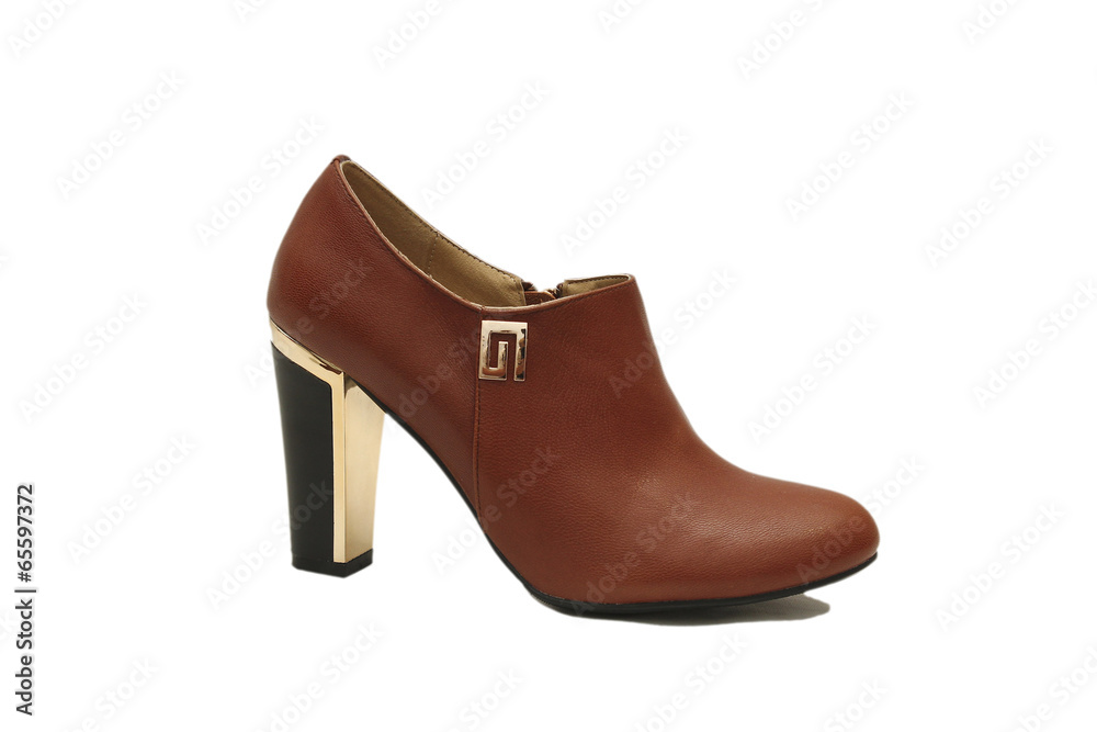 Brown female shoe