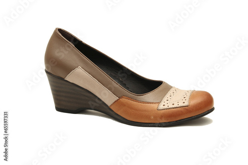 Brown female shoe