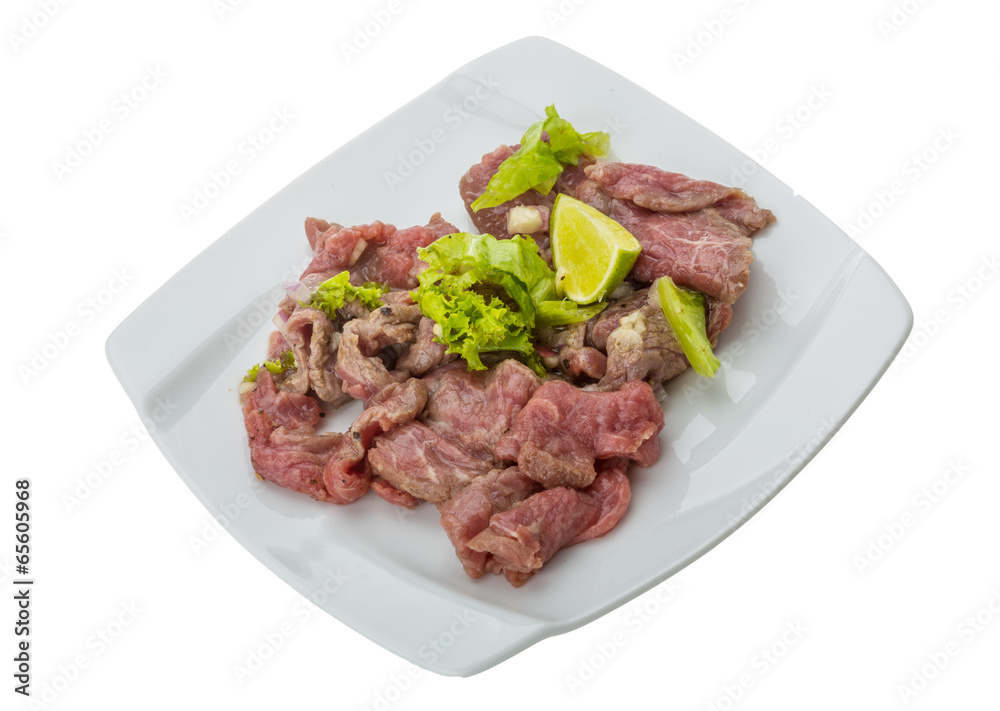 Beef carpaccio