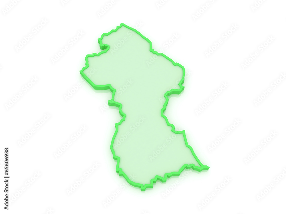 Map of Guyana. Map of Guyana.