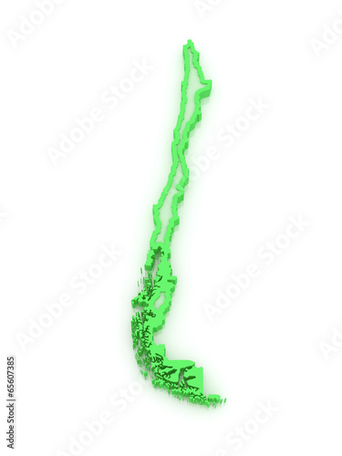 Map of Chile.