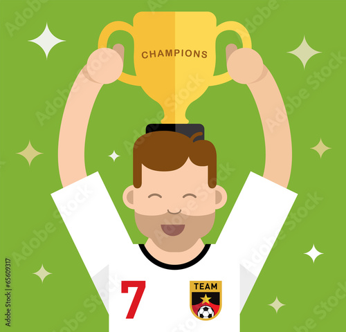 Winning a trophy