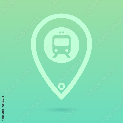 Flat Train Icon Placeholder
