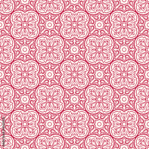 pink pattern with flowers