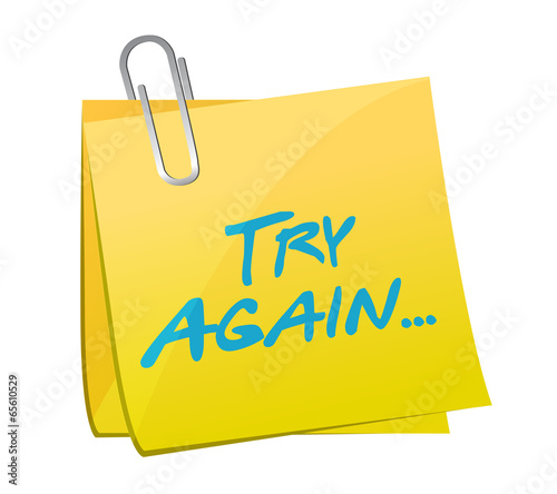 try again post message illustration