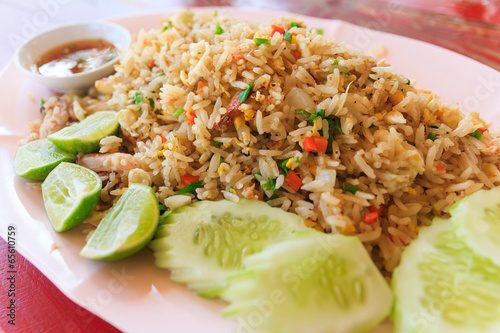 Принти на полотні fried rice