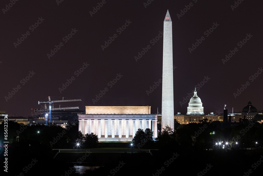 Washington, DC - Night time skyline